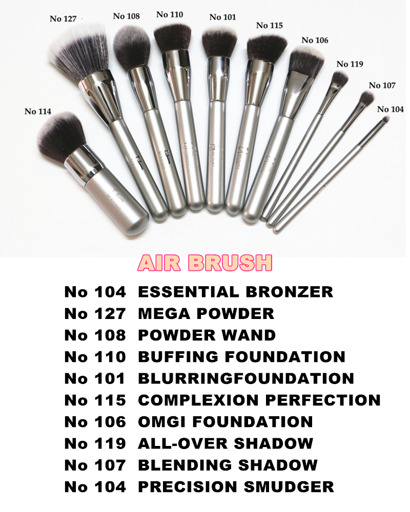 Brand-Silver-Mix-Professional-Makeup-Brushes-10-pcs-it-brush-for-ULTA-font-b-AIRBRUSH-b