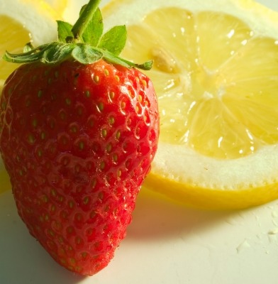 strawberry and lemon